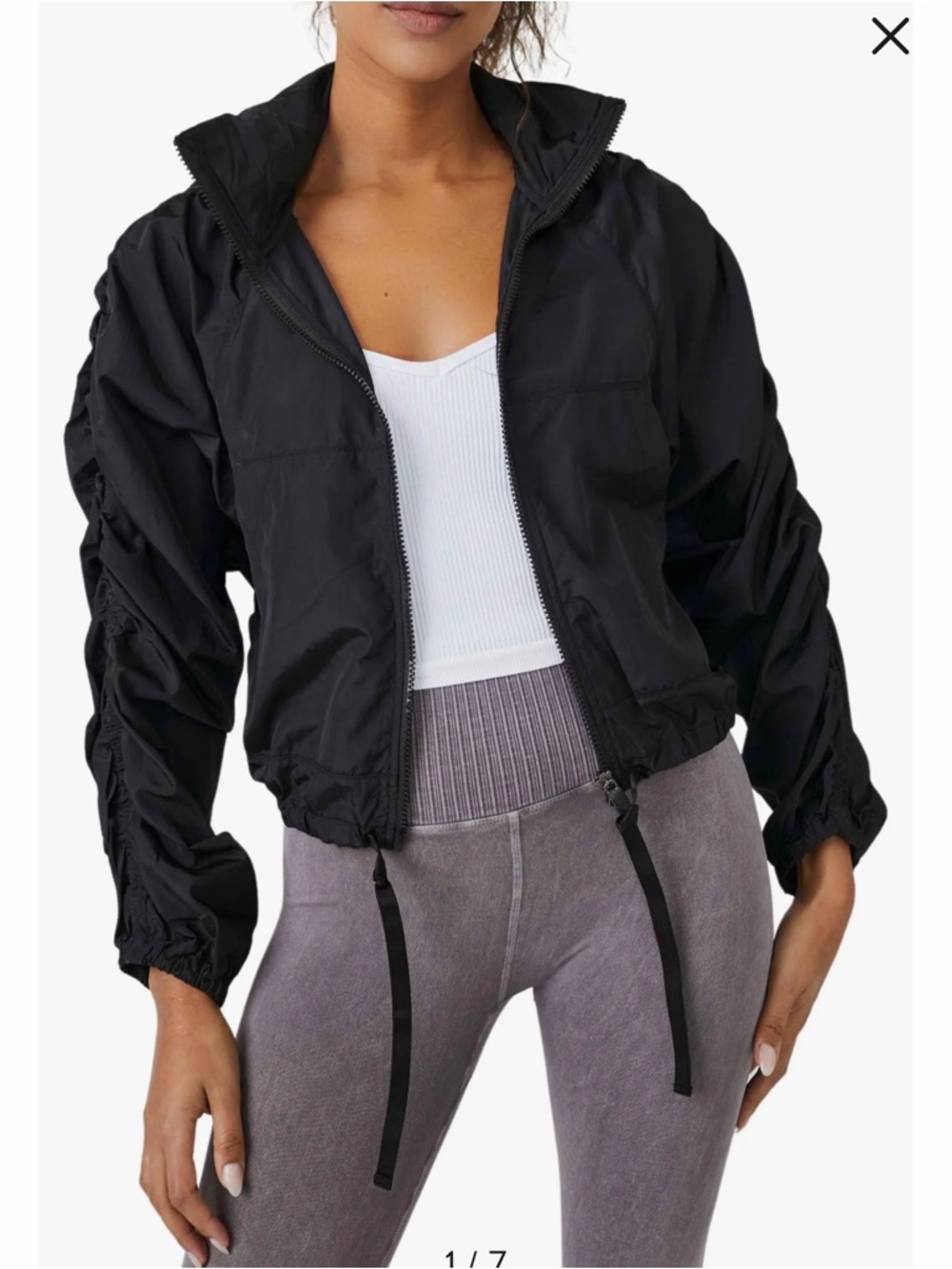 Ruched Out Packable free people Jacket